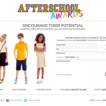 afterschoolawards.com - website design