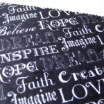 inspirational words - microfiber cloth design