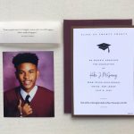 A classy custom graduation announcement incorporating the graduate's photo.