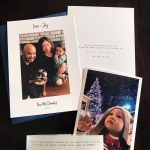A unique and custom family holiday photo card.