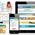 mom's survival guide for kohl's - booklet promo & app design