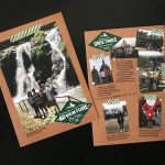 A custom family holiday photo card showcasing their adventures throughout the year.